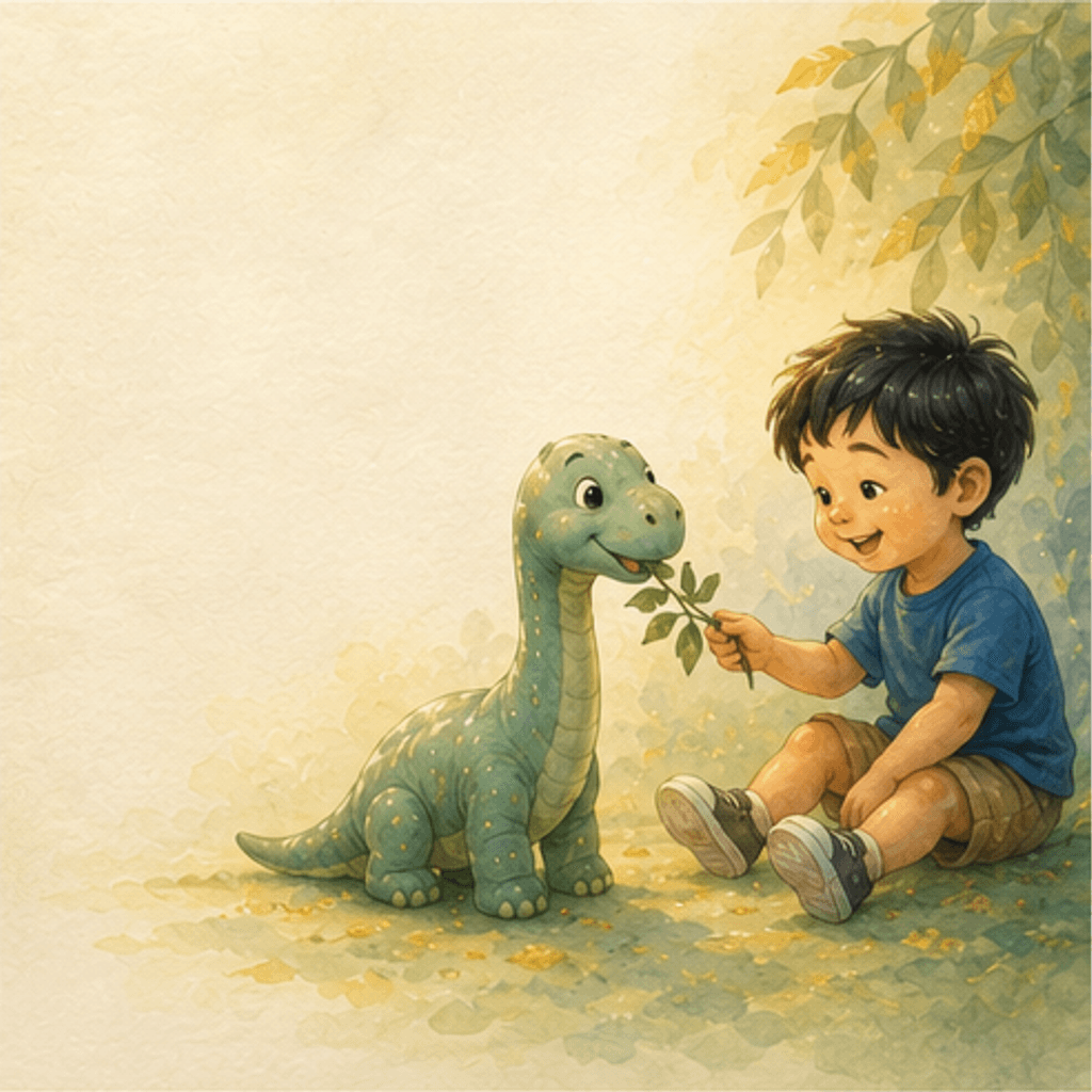 Dinosaurs storybook illustration preview for age 5
