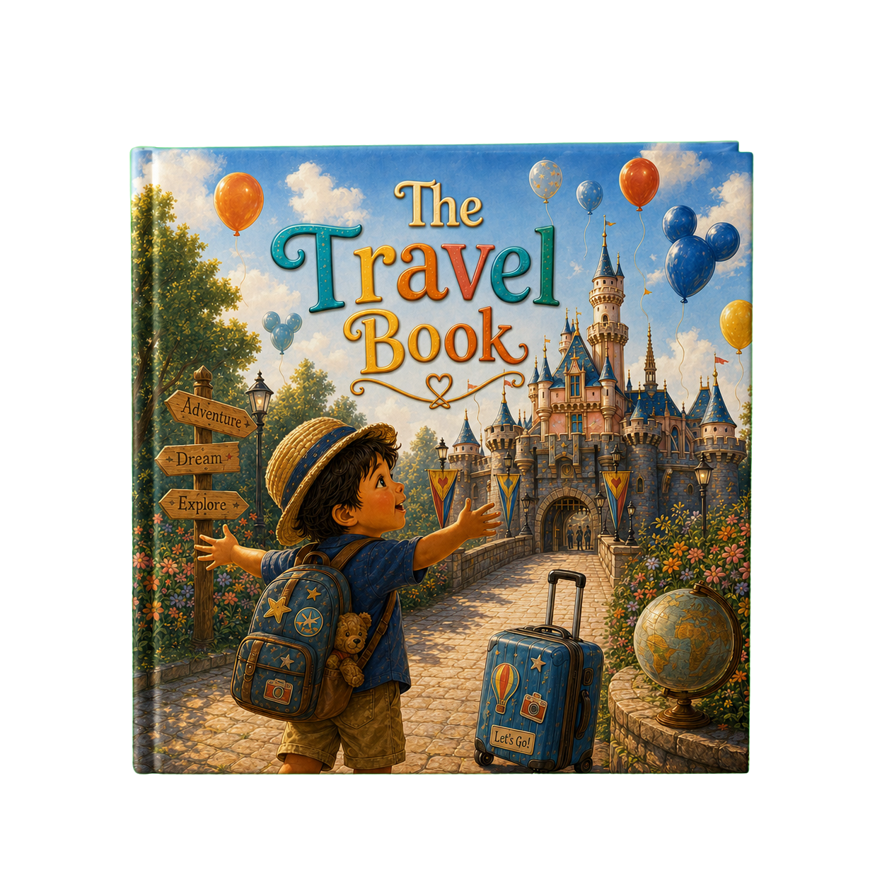 The Travel Book personalized hardcover keepsake